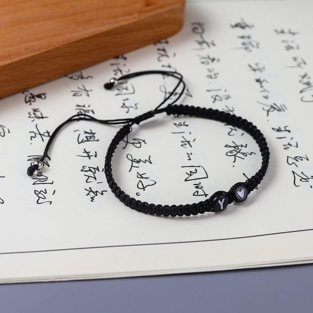 Heart Initial Bracelets 26 Letters Initial Charms… - image 3